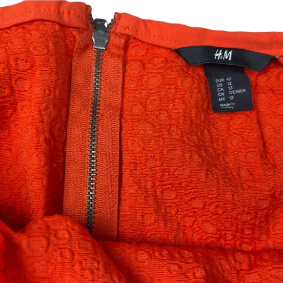 H&M Orange Pattern Round Skirt - Picture 5 of 11